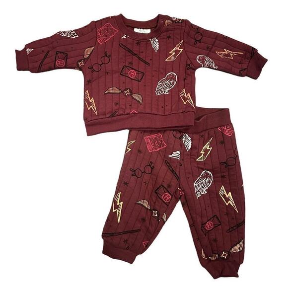 Harry Potter 6-9 Month 2 piece sweatsuit - Picture 1 of 4